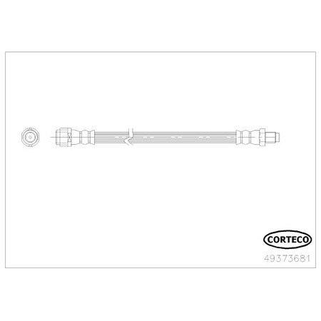 Corteco Brake Hose, 49373681 49373681
